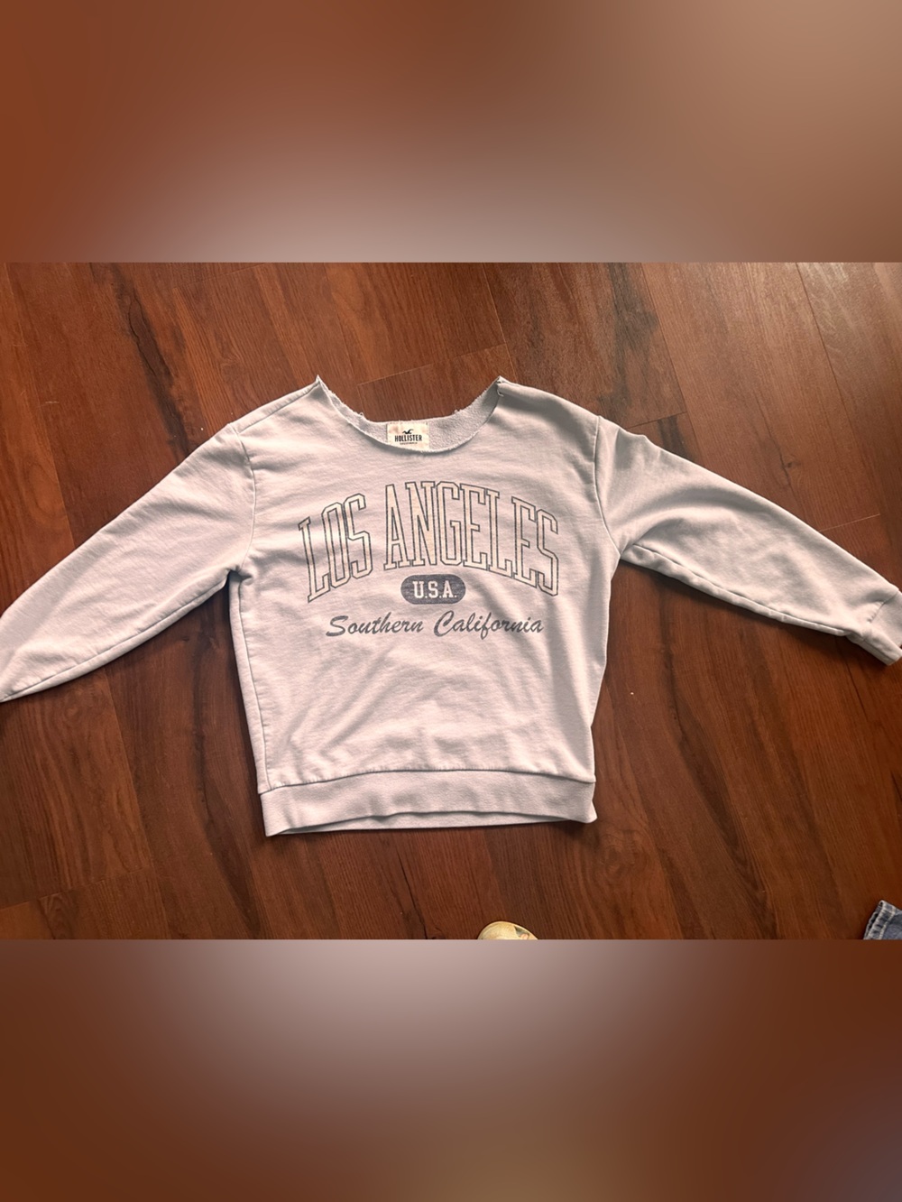 Hollister Light Lavender Los Angeles Crewneck Graphic Sweatshirt Size S